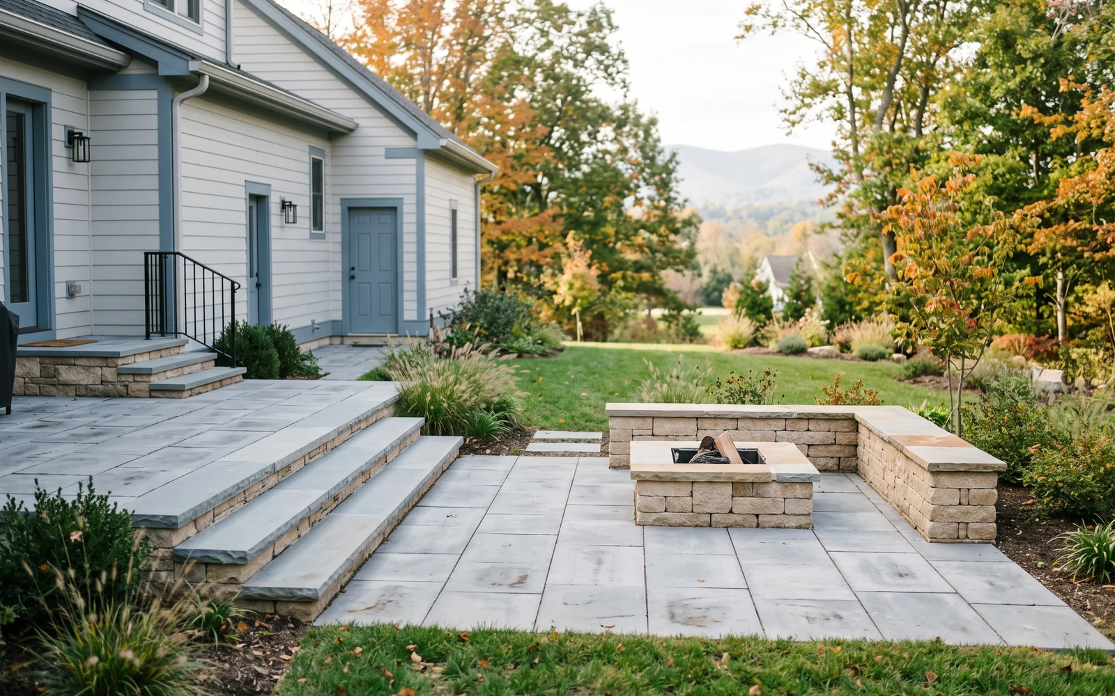Generated Christiansburg hardscape planning concept showing the third project-planning emphasis